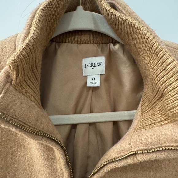J. Crew Women's Camel Pea Coat - Picture 2 of 4